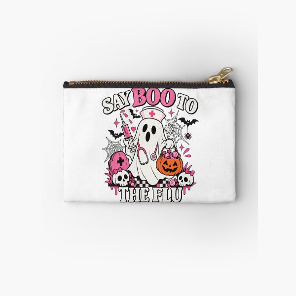 Item preview, Say Boo to The Flu Funny Nurse Ghost Halloween Vaccine designed and sold by ParkerDuerson.
