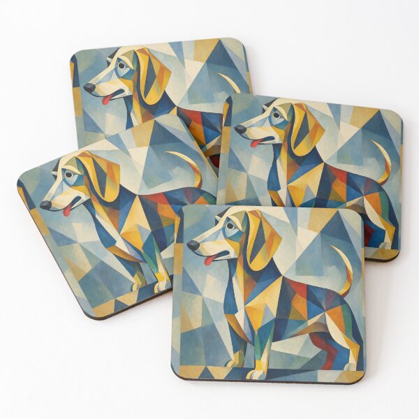 Item preview, Geometric Dog Portrait designed and sold by Beyond Threaded.