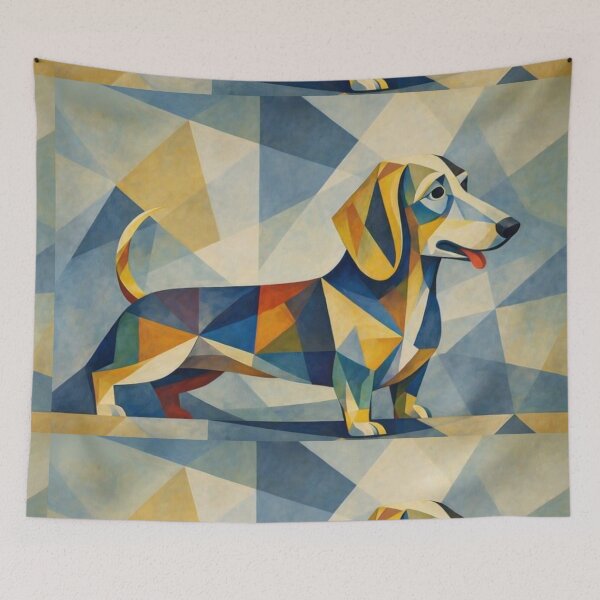 Item preview, Geometric Dog Portrait designed and sold by Beyond Threaded.