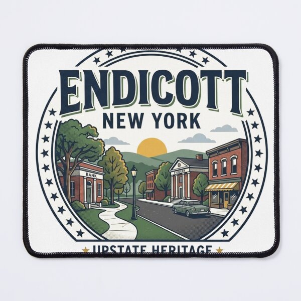 Item preview, Endicott New York Hometown T-Shirt | Vintage Upstate Heritage Design designed and sold by Mathias Yakubu Design.