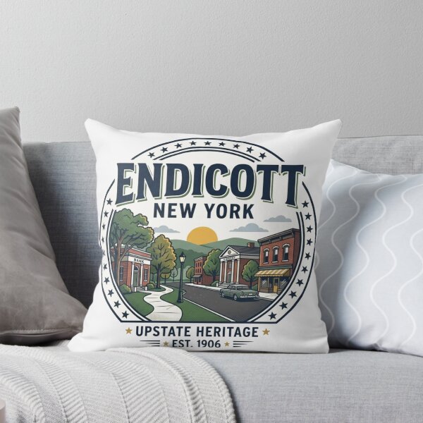 Item preview, Endicott New York Hometown T-Shirt | Vintage Upstate Heritage Design designed and sold by Mathias Yakubu Design.