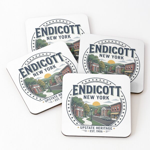 Item preview, Endicott New York Hometown T-Shirt | Vintage Upstate Heritage Design designed and sold by Mathias Yakubu Design.
