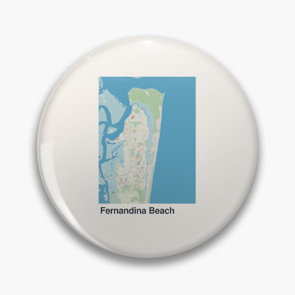 Item preview, Fernandina Beach Minimalistic Map Art designed and sold by MapsNerd.