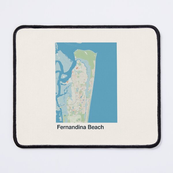 Item preview, Fernandina Beach Minimalistic Map Art designed and sold by MapsNerd.