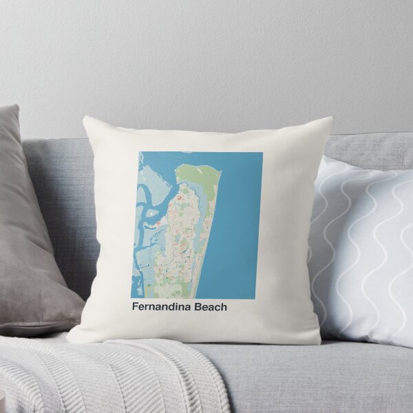 Item preview, Fernandina Beach Minimalistic Map Art designed and sold by MapsNerd.