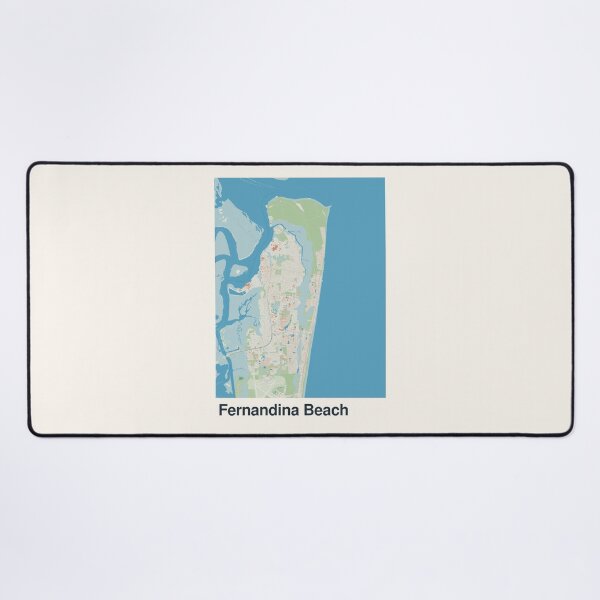 Item preview, Fernandina Beach Minimalistic Map Art designed and sold by MapsNerd.