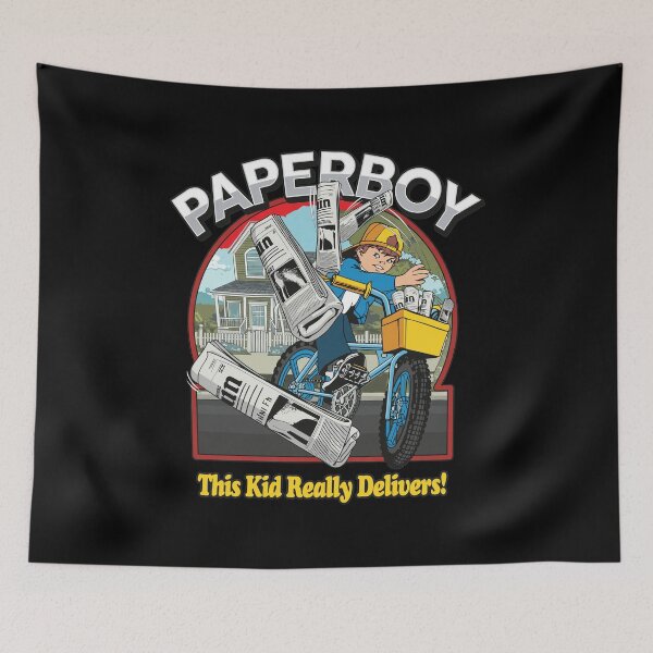 Item preview, Paperboy Retro Bicycle Delivery Kid Vintage  designed and sold by Kayliietrichdgg.