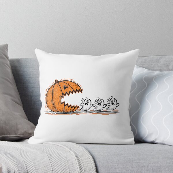 Item preview, Giant Pumpkin Pac-Man Chasing Scared Ghosts Halloween Funny designed and sold by YAWO-PAE.