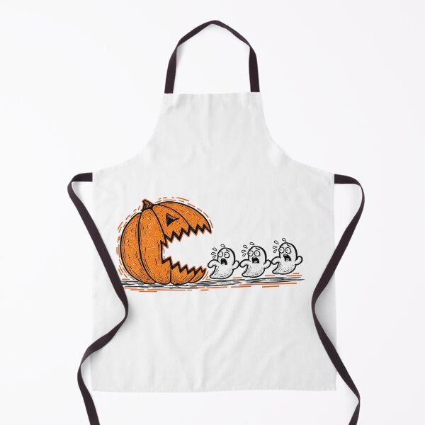 Item preview, Giant Pumpkin Pac-Man Chasing Scared Ghosts Halloween Funny designed and sold by YAWO-PAE.