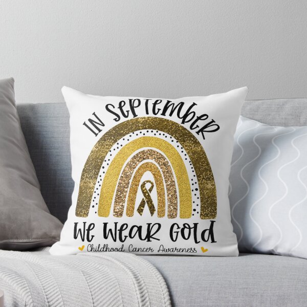 Item preview, in September We Wear Gold Rainbow Childhood Cancer Awareness designed and sold by DuneHaicna.