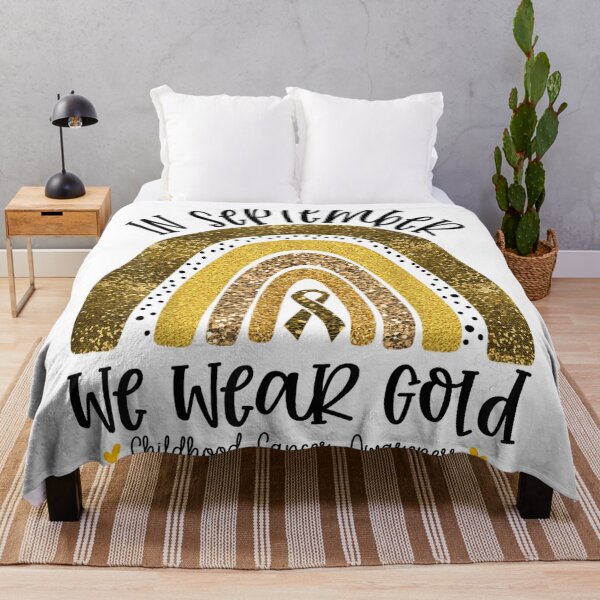 Item preview, in September We Wear Gold Rainbow Childhood Cancer Awareness designed and sold by DuneHaicna.