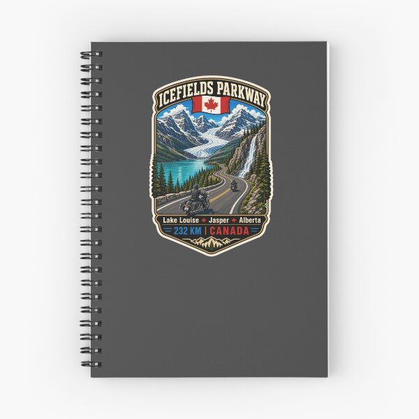 Item preview, Icefields Parkway Canada Highway 93 Motorcycle Sticker & TShirt 03 designed and sold by OuterShellUK.