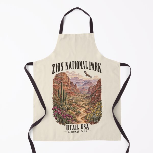 Item preview, Zion National Park, Utah, USA [Vintage Illustration] designed and sold by elektronen.