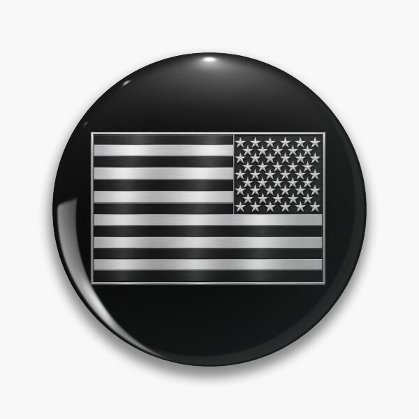 Item preview, Flag - United States - Black and White - 3D - Enhanced designed and sold by Military Insignia Products.