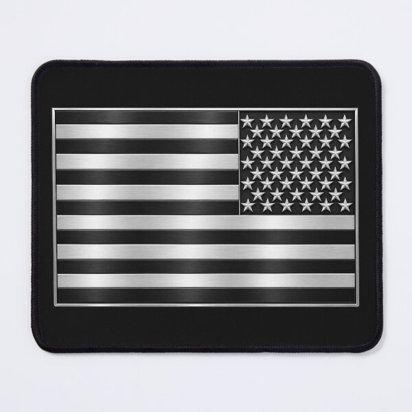 Item preview, Flag - United States - Black and White - 3D - Enhanced designed and sold by Military Insignia Products.