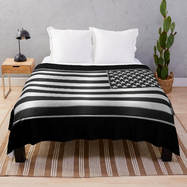 Item preview, Flag - United States - Black and White - 3D - Enhanced designed and sold by Military Insignia Products.