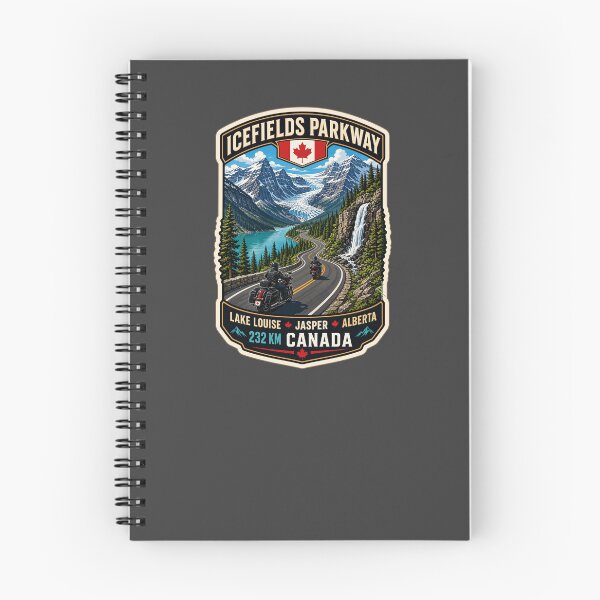 Item preview, Icefields Parkway Canada Highway 93 Motorcycle Sticker & TShirt 04 designed and sold by OuterShellUK.