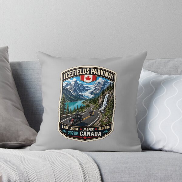 Item preview, Icefields Parkway Canada Highway 93 Motorcycle Sticker & TShirt 04 designed and sold by OuterShellUK.