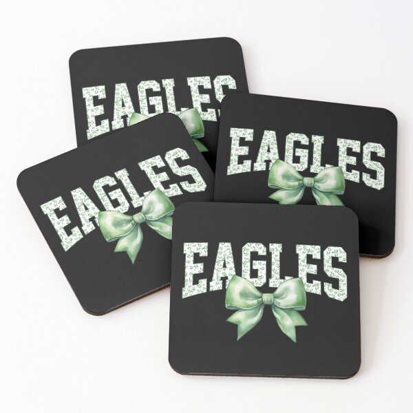 Item preview, Eagles Floral Green Coquette Bow Football Sports Team Spirit designed and sold by RockTheFeal.