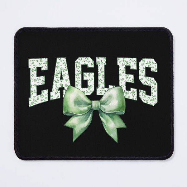 Item preview, Eagles Floral Green Coquette Bow Football Sports Team Spirit designed and sold by RockTheFeal.