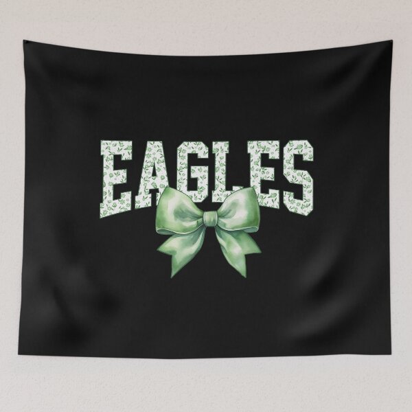 Item preview, Eagles Floral Green Coquette Bow Football Sports Team Spirit designed and sold by RockTheFeal.