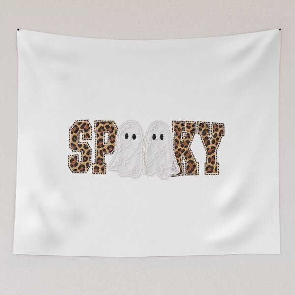 Item preview, Spooky Leopard Print Lace Ghosts Embroidery Patch Graphic designed and sold by YAWO-PAE.