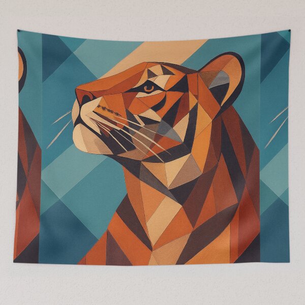 Item preview, Tiger illustration – Majestic Wild Tiger Portrait designed and sold by GalleryKauffeld.