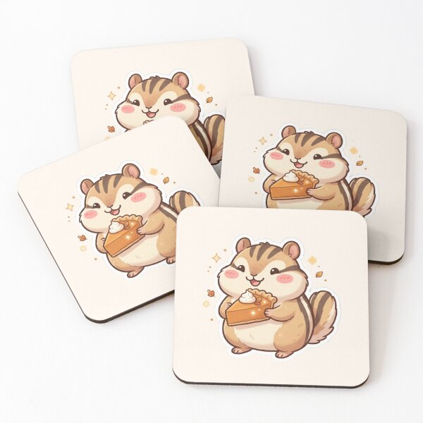 Item preview, Chipmunk With Pumpkin Pie designed and sold by Cerys-GS.