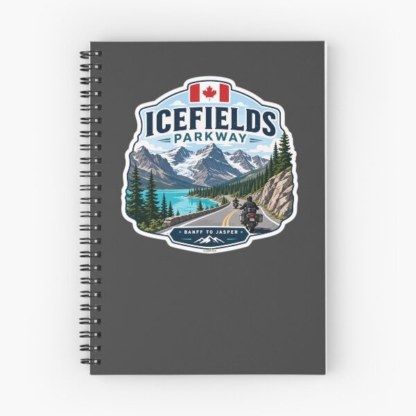 Item preview, Icefields Parkway Canada Highway 93 Motorcycle Sticker & TShirt 05 designed and sold by OuterShellUK.