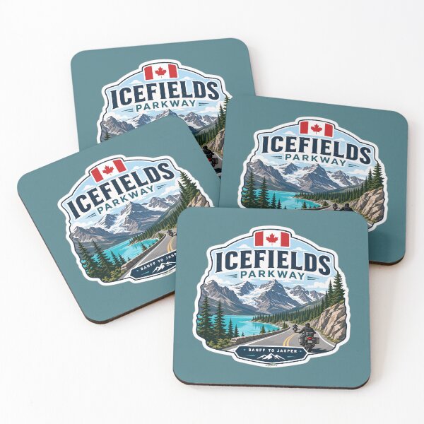 Item preview, Icefields Parkway Canada Highway 93 Motorcycle Sticker & TShirt 05 designed and sold by OuterShellUK.