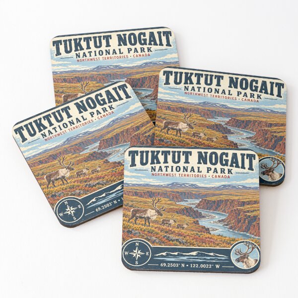 Item preview, Tuktut Nogait National Park Retro Arctic Adventure designed and sold by naturalsurvival.