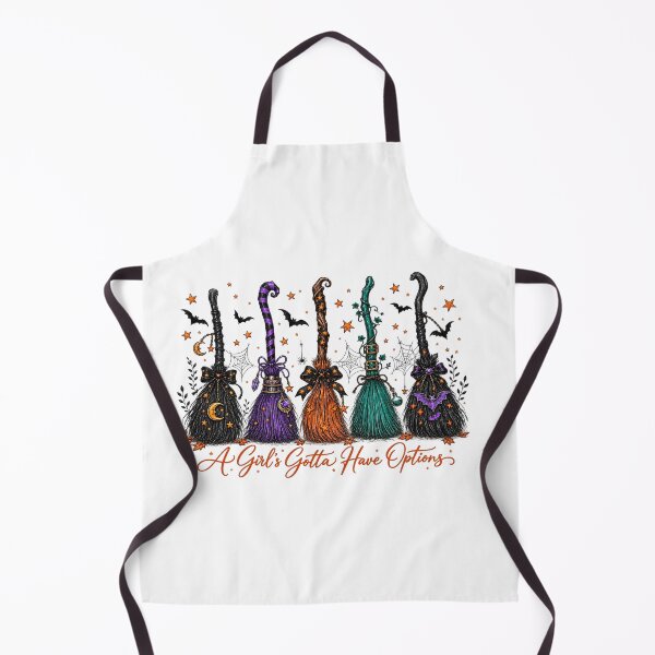 Item preview, A Girl's Gotta Have Options Witch Brooms Halloween Graphic designed and sold by YAWO-PAE.