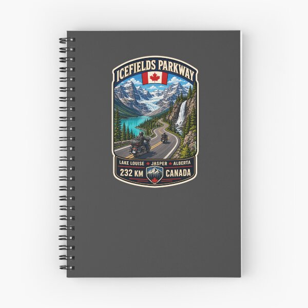 Item preview, Icefields Parkway Canada Highway 93 Motorcycle Sticker & TShirt 06 designed and sold by OuterShellUK.