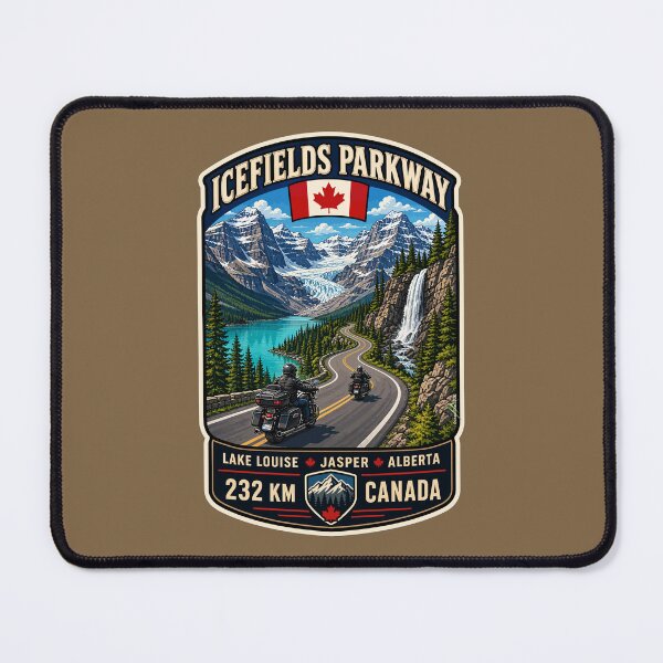 Item preview, Icefields Parkway Canada Highway 93 Motorcycle Sticker & TShirt 06 designed and sold by OuterShellUK.