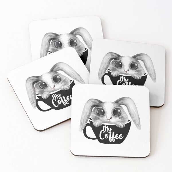 Item preview, My Coffee Rabbit designed and sold by nle-yana.