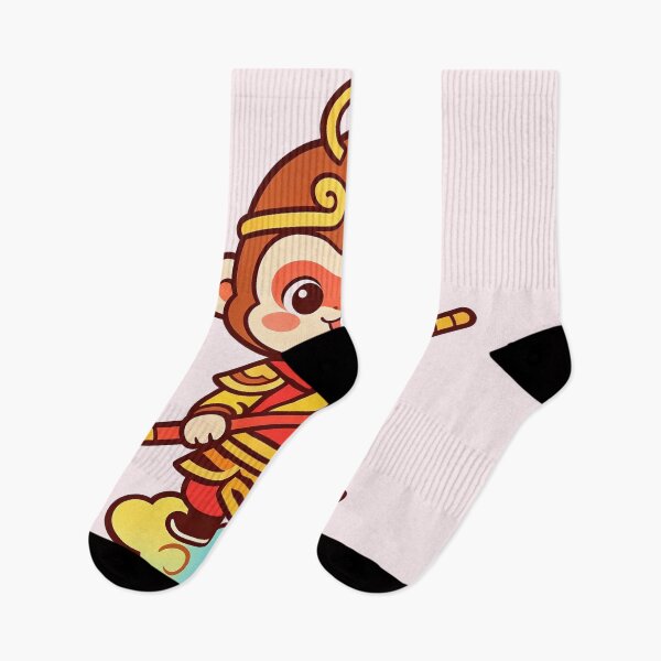 Aperçu de l'œuvre Cute Winking Sun Wukong Golden Staff créée et vendue par DigArtis.