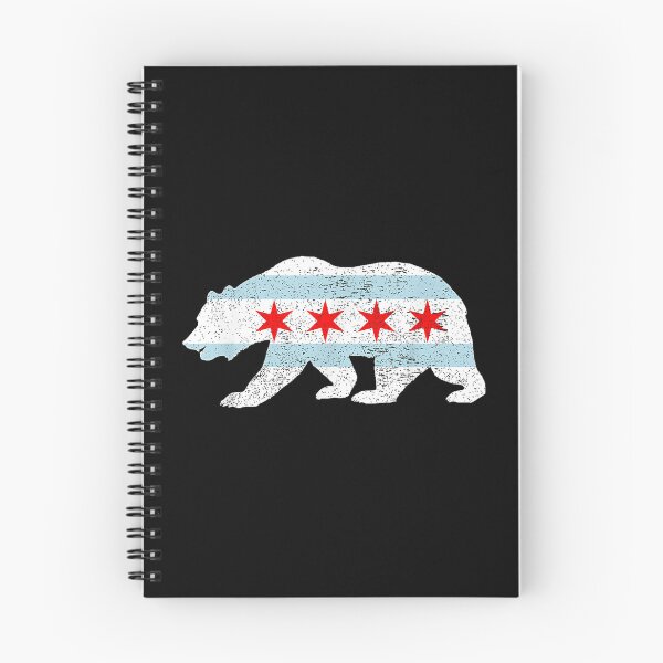 Item preview, Sweet Vintage Retro Chicago City Flag Bear Printa designed and sold by DuneHaicna.
