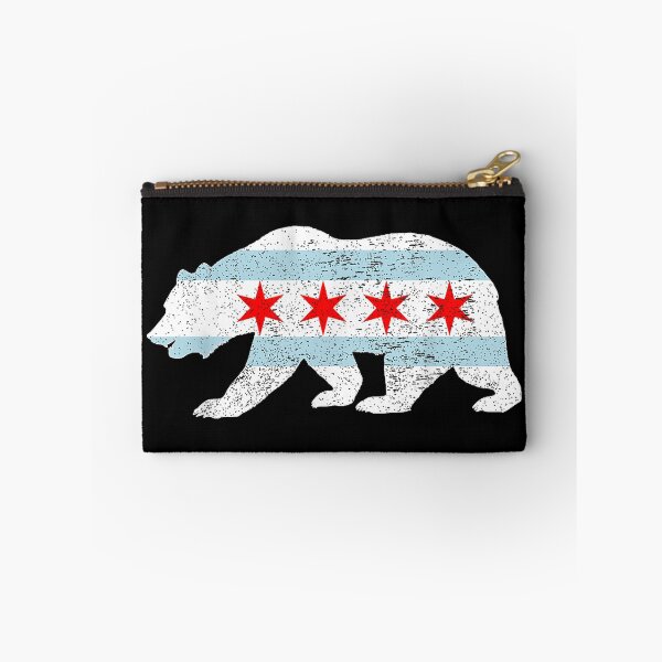 Item preview, Sweet Vintage Retro Chicago City Flag Bear Printa designed and sold by DuneHaicna.