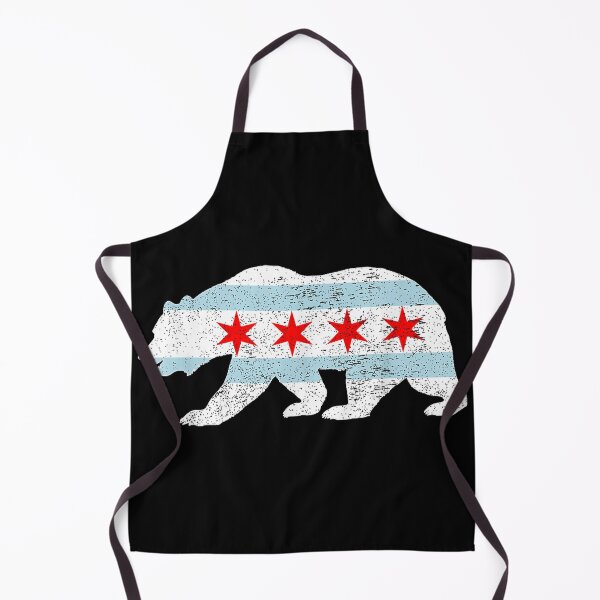 Item preview, Sweet Vintage Retro Chicago City Flag Bear Printa designed and sold by DuneHaicna.