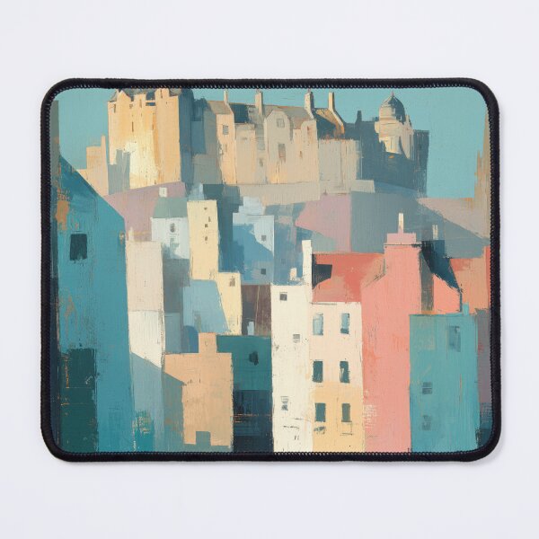 Item preview, Edinburgh – Castle City Skyline Travel Print, Scotland designed and sold by MarkedArtPrints.