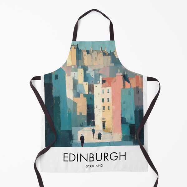 Item preview, Edinburgh – Castle City Skyline Travel Print, Scotland designed and sold by MarkedArtPrints.