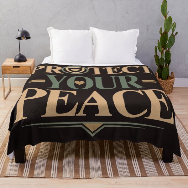 Item preview, Protect Your Peace – Minimal Self Care Quote designed and sold by CosmicQuietStudio.