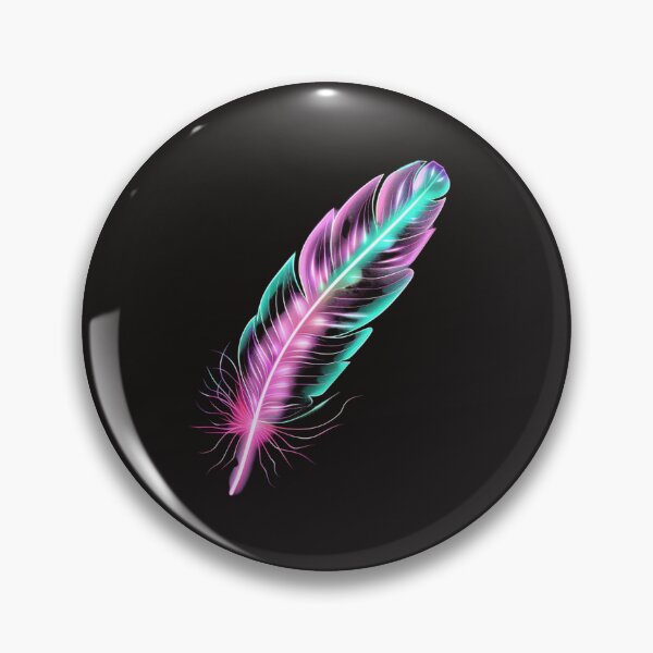 Item preview,  neon feather with cutouts designed and sold by RetroWaveArtCo.