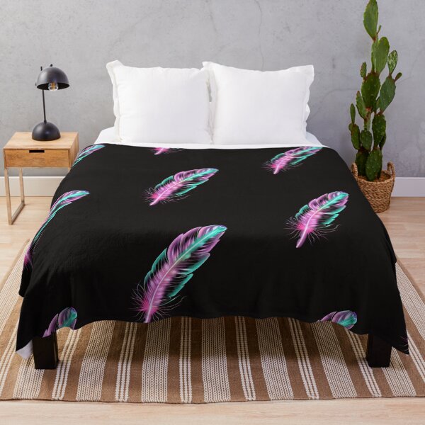 Item preview, neon feather with cutouts designed and sold by RetroWaveArtCo.