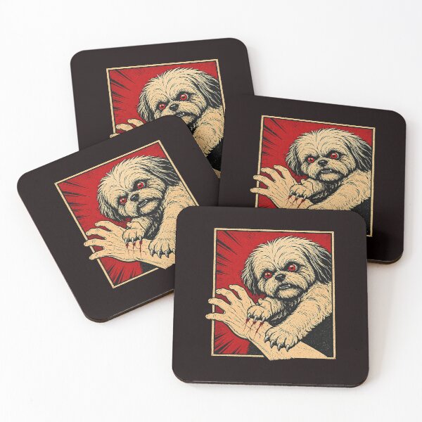 Item preview, Shih Tzu Halloween Scratch Horror Vintage Spooky Dog Lover designed and sold by ImeldaSparks.