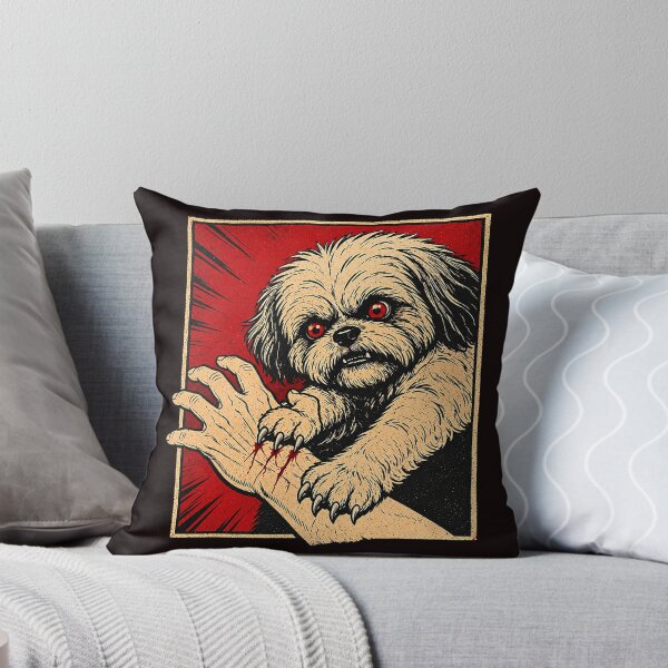 Item preview, Shih Tzu Halloween Scratch Horror Vintage Spooky Dog Lover designed and sold by ImeldaSparks.
