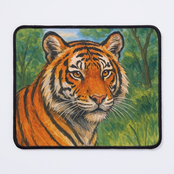 Item preview, Tiger Painting – Fierce and Powerful Wildlife Portrait designed and sold by GalleryKauffeld.