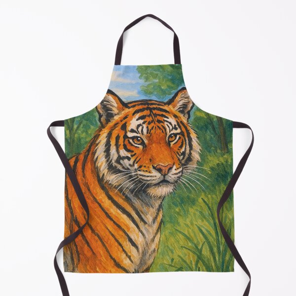 Item preview, Tiger Painting – Fierce and Powerful Wildlife Portrait designed and sold by GalleryKauffeld.