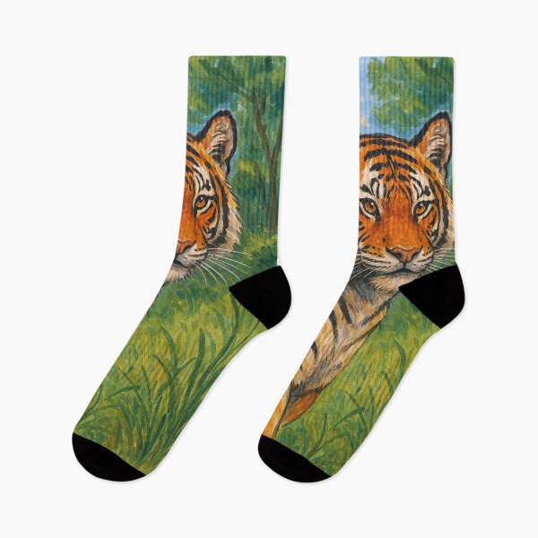 Item preview, Tiger Painting – Fierce and Powerful Wildlife Portrait designed and sold by GalleryKauffeld.