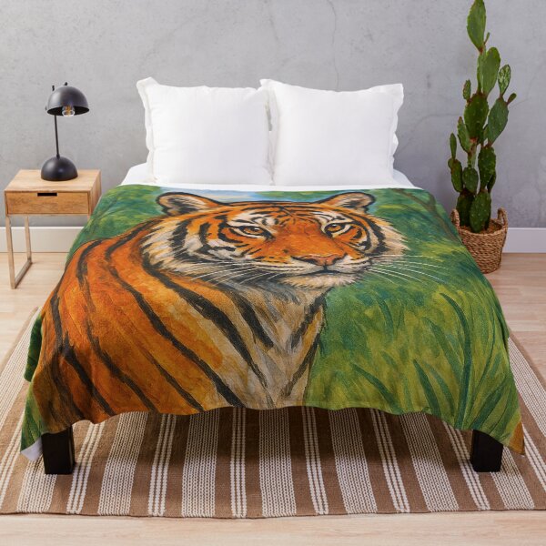 Item preview, Tiger Painting – Fierce and Powerful Wildlife Portrait designed and sold by GalleryKauffeld.